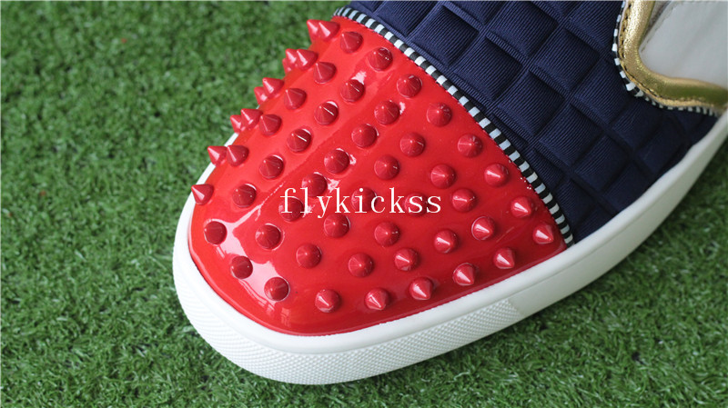 Christian Louboutin Sneaker Low Top Red Blue White